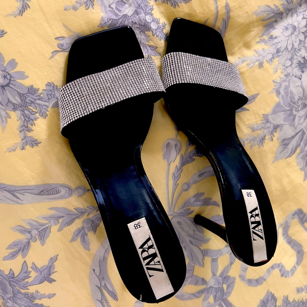 Zara Rhein stone sandals